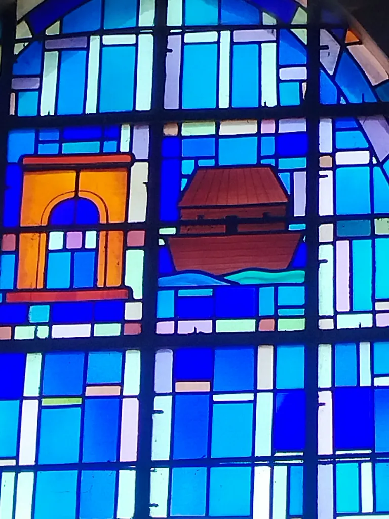 Vitrail Baie 5 de l'Église de la Nativité-de-Notre-Dame à Hérouvillette