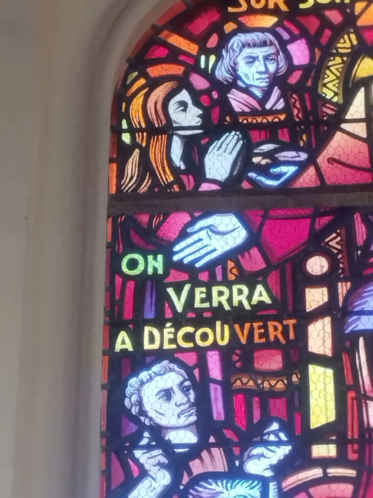 Vitrail Baie 00 : Le Jugement dernier dans la Chapelle Saint-Joseph du Hôme à Varaville