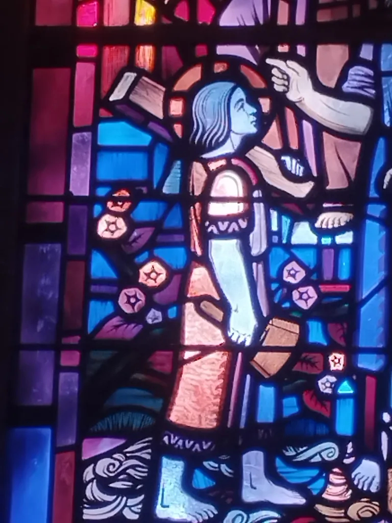 Vitrail Baie 2 : Je vous ai posé comme Gardien dans la Chapelle Saint-Joseph du Hôme à Varaville