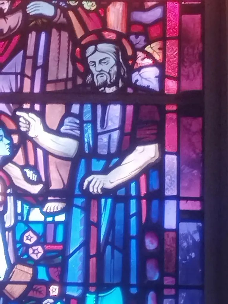 Vitrail Baie 2 : Je vous ai posé comme Gardien dans la Chapelle Saint-Joseph du Hôme à Varaville