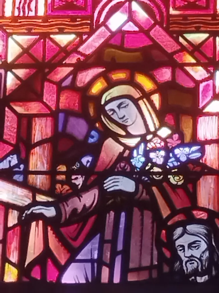 Vitrail Baie 2 : Je vous ai posé comme Gardien dans la Chapelle Saint-Joseph du Hôme à Varaville