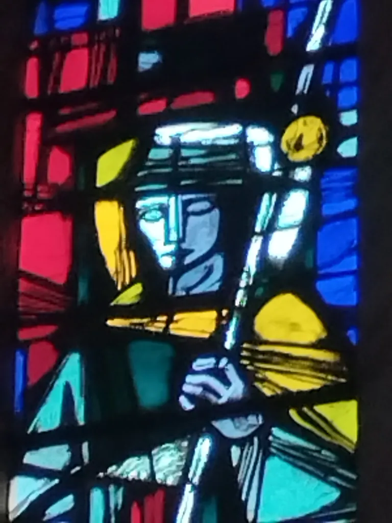 Vitrail Baie 2 : Saint-Roch dans l'Église Saint-Georges à Isigny-sur-Mer